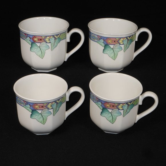 4 beautiful tea cups. Villeroy & Boch Germany Pasadena - Picture 1 of 8